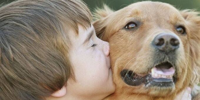 the child becomes infected with dog parasites